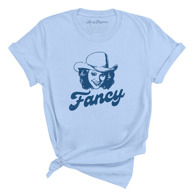 Fancy Graphic Tee - Light Blue