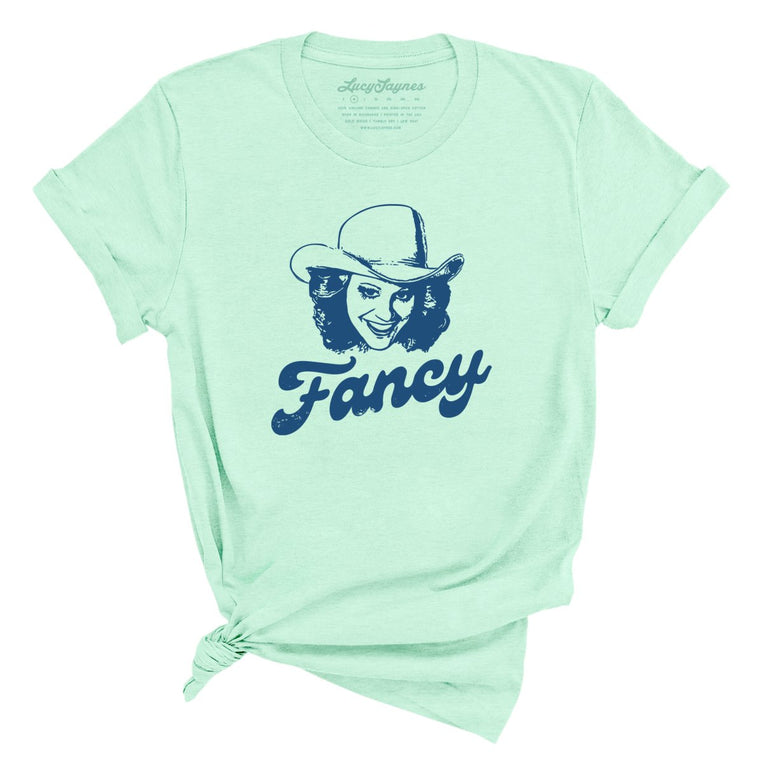 Fancy Graphic Tee - Heather Mint
