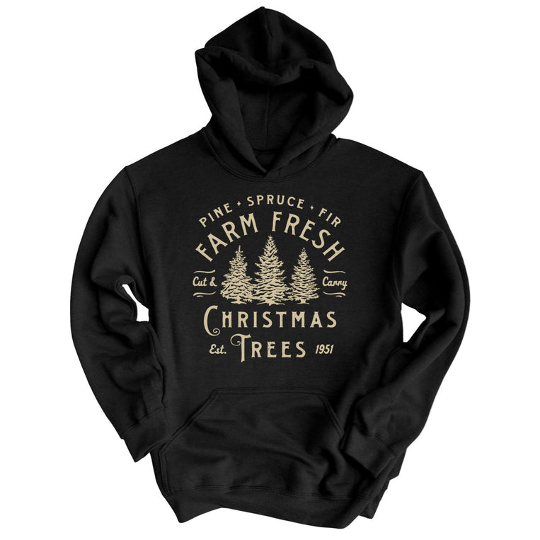 Farm Fresh Christmas Trees Graphic Hoodie