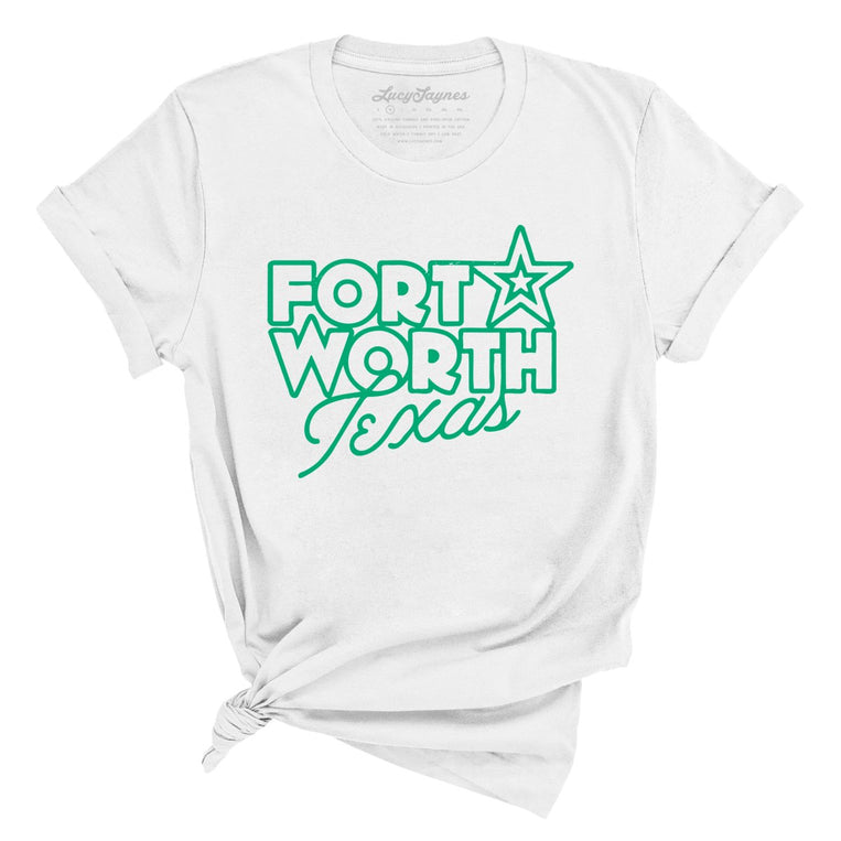 Fort Worth Texas Graphic Tee - White