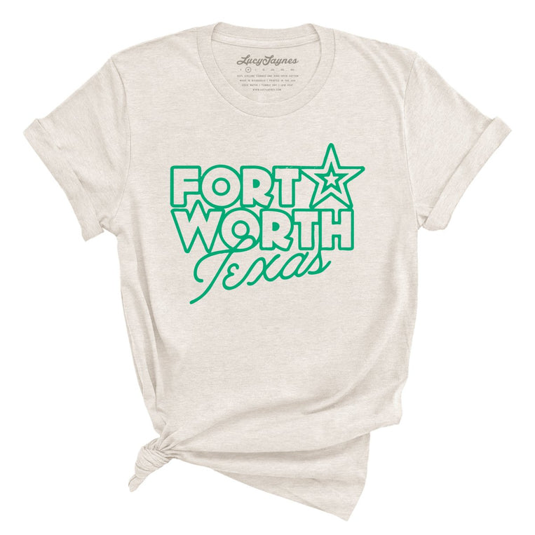 Fort Worth Texas Graphic Tee - Heather Dust