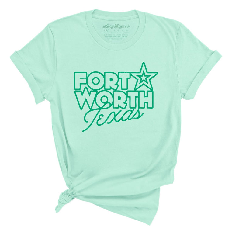 Fort Worth Texas Graphic Tee - Mint