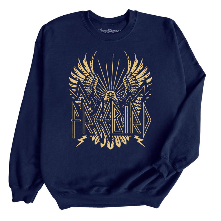 Freebird Graphic Sweatshirt - Navy