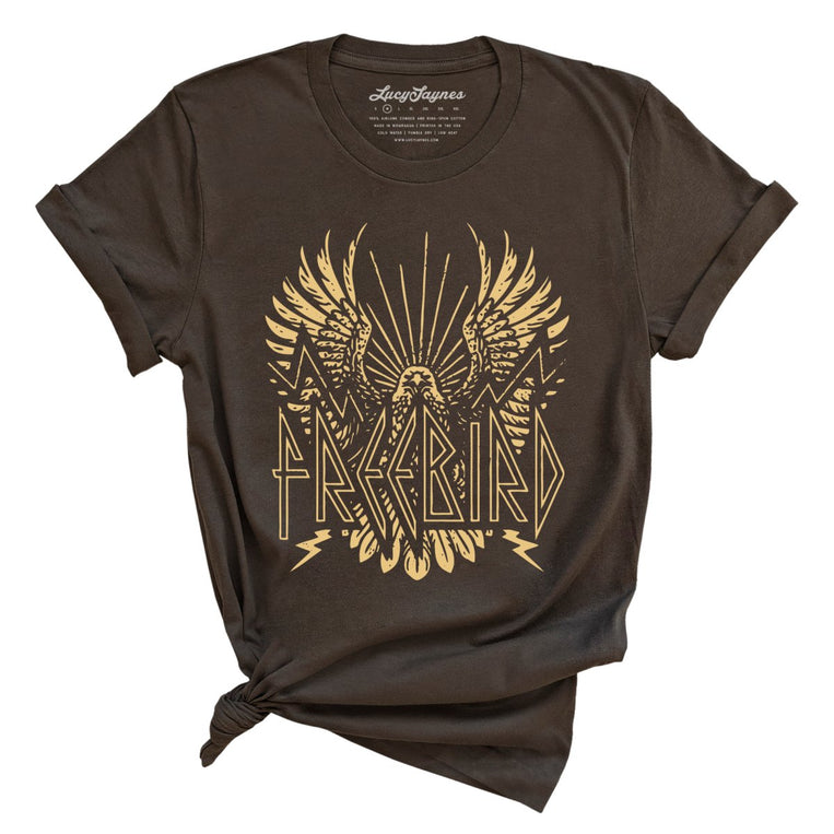 Freebird Graphic Tee - Brown