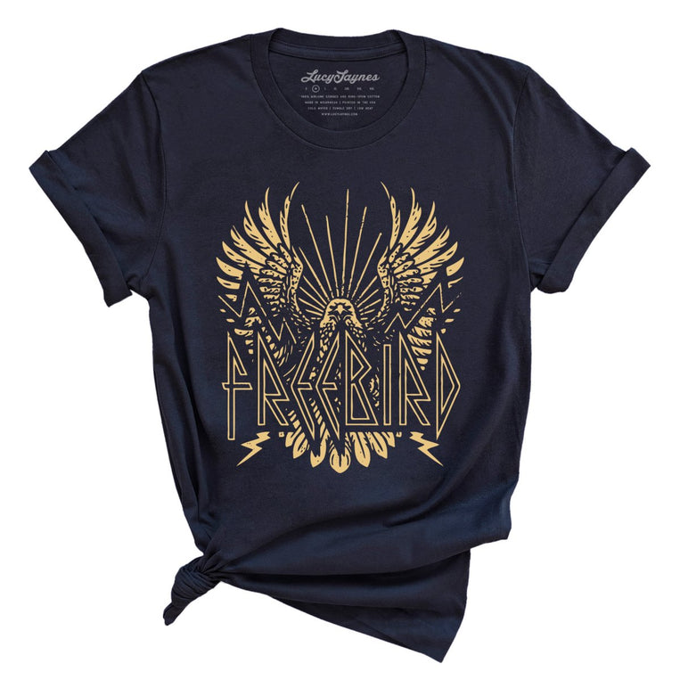 Freebird Graphic Tee - Navy