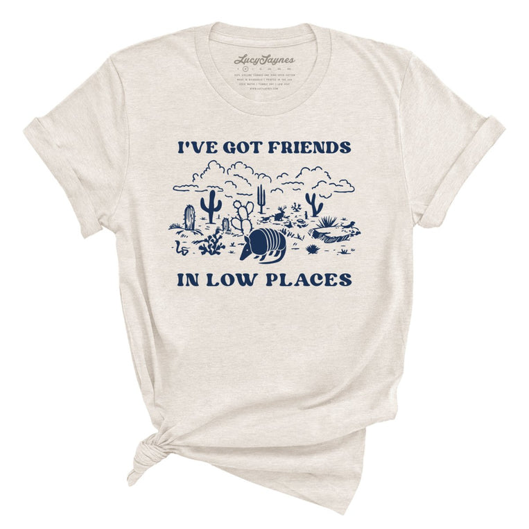 Friends in Low Places Graphic Tee - Heather Dust