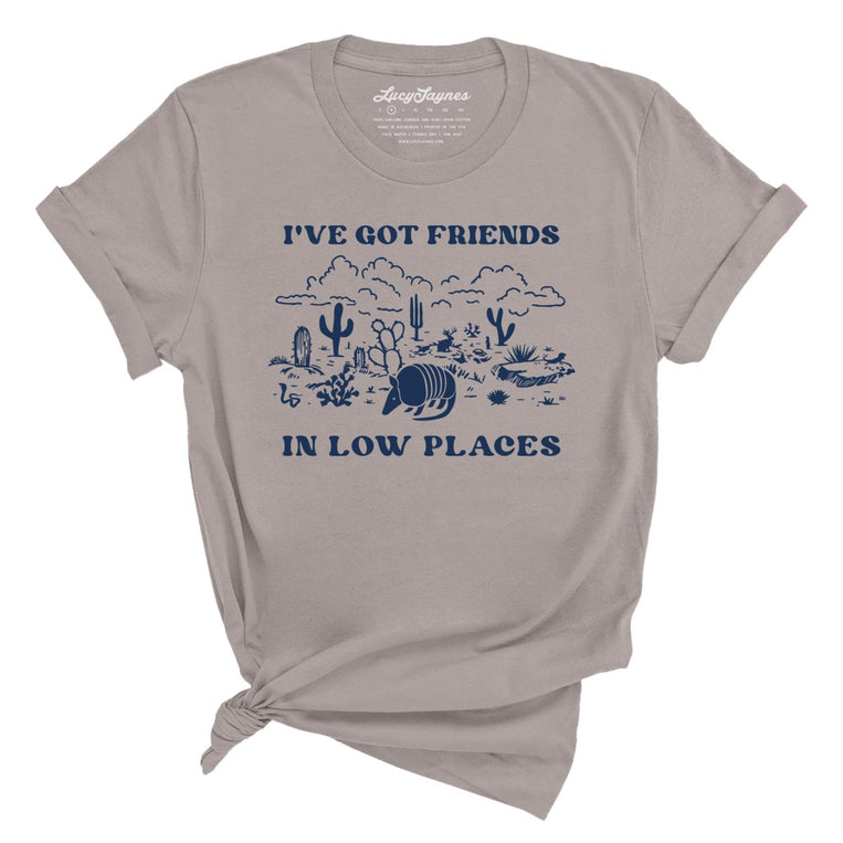 Friends in Low Places Graphic Tee - Pebble Brown