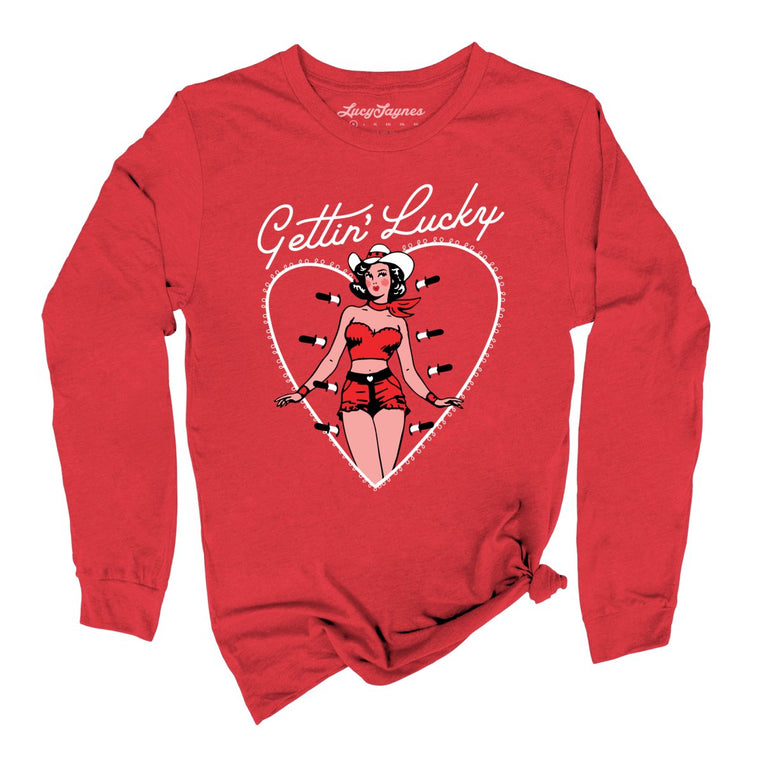 Gettin' Lucky Graphic Long Sleeve Tee