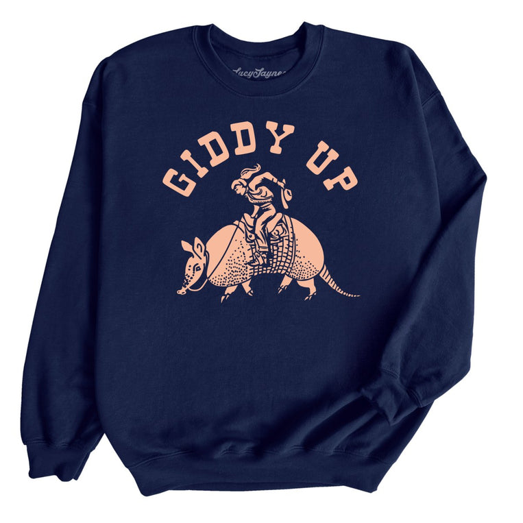 Giddy Up Graphic Sweatshirt - Navy