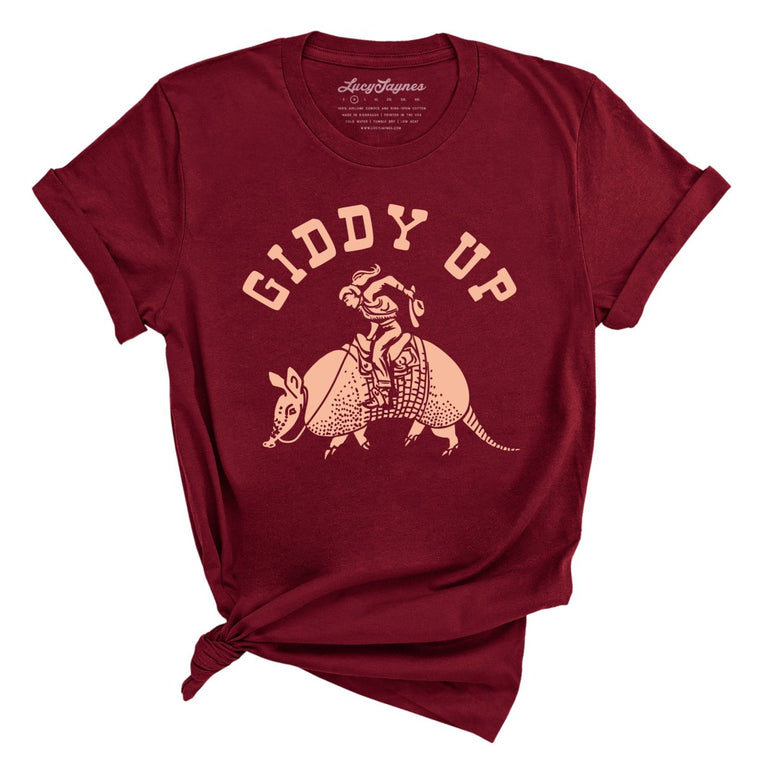 Giddy Up Graphic Tee - Cardinal