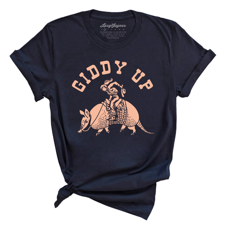 Giddy Up Graphic Tee - Navy