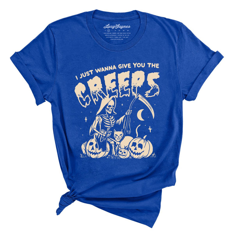 Give You The Creeps Graphic Tee - True Royal