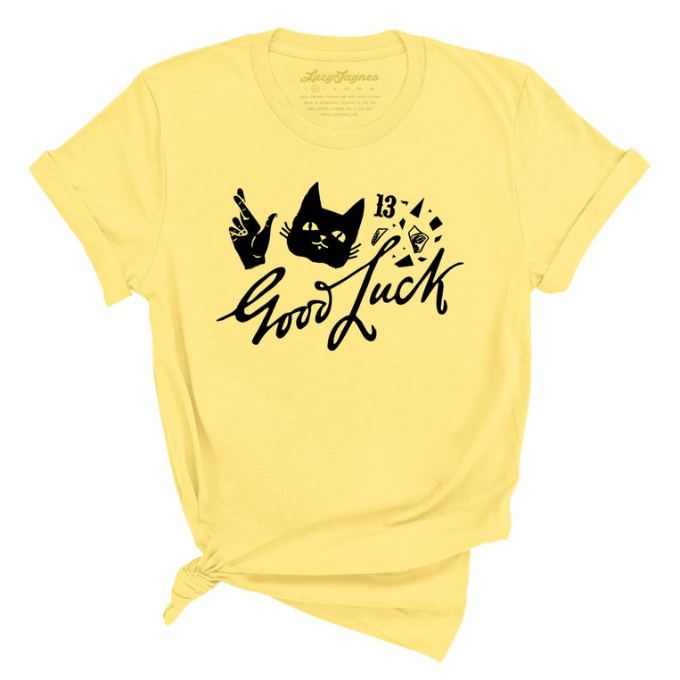 Good Luck Graphic Tee - Yellow