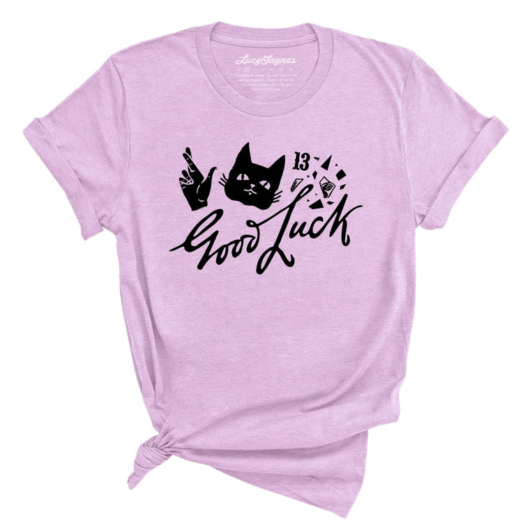 Good Luck Graphic Tee - Heather Prism Lilac