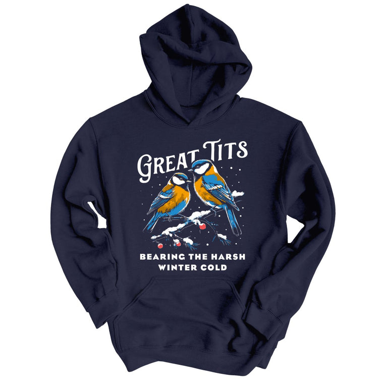 Great Tits Winter Cold Graphic Hoodie