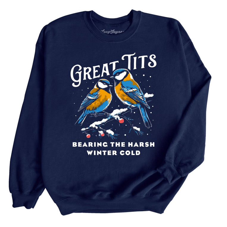 Great Tits Winter Cold Graphic Sweatshirt