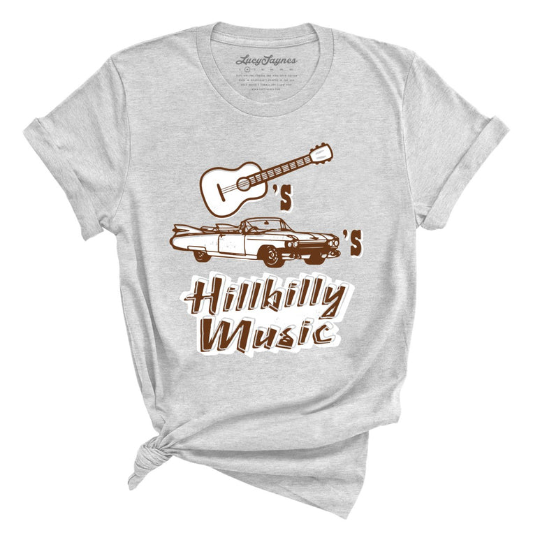 Guitars Cadillacs Hillbilly Music Graphic Tee - Athletic Heather