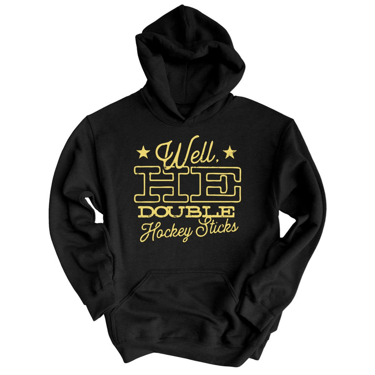H E Double Hockey Sticks Graphic Hoodie