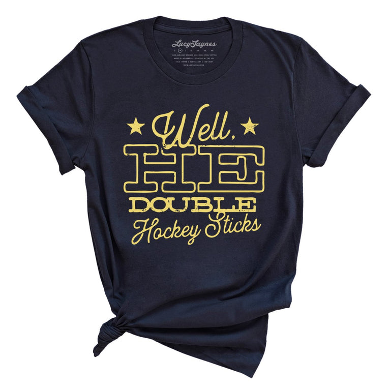 H E Double Hockey Sticks Graphic Tee