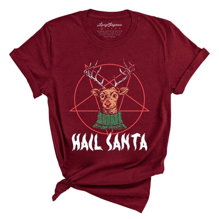 Hail Santa Graphic Tee - Cardinal