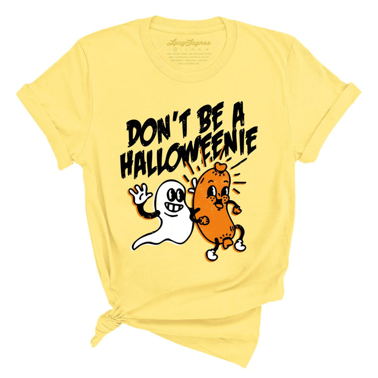 Halloweenie Graphic Tee - Yellow