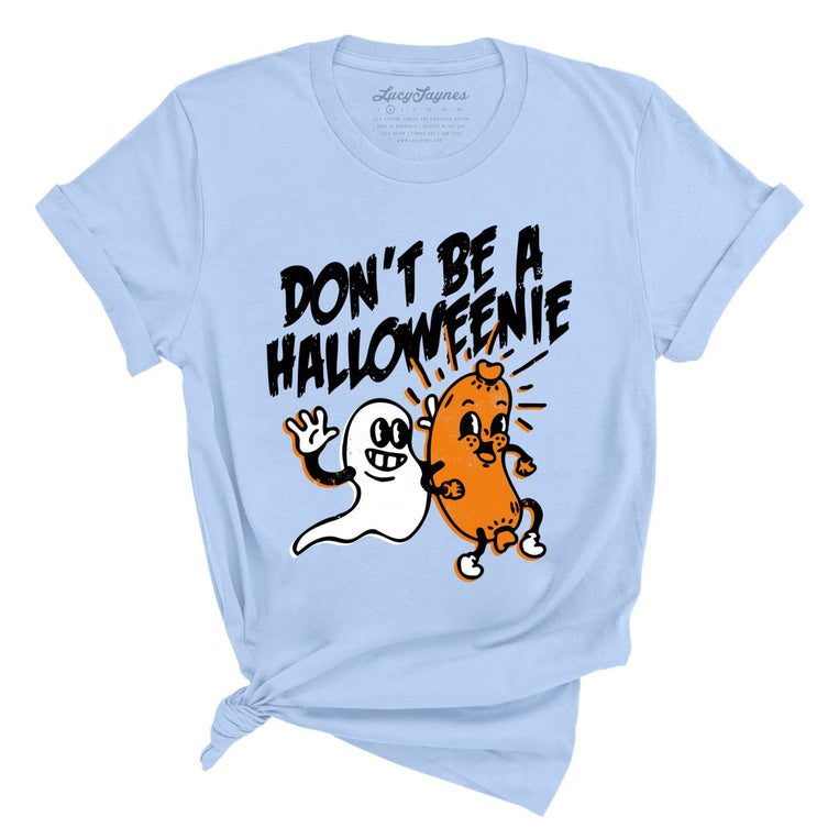 Halloweenie Graphic Tee - Light Blue