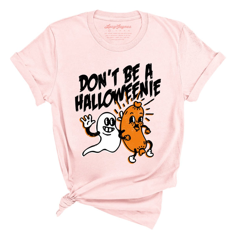 Halloweenie Graphic Tee - Soft Pink