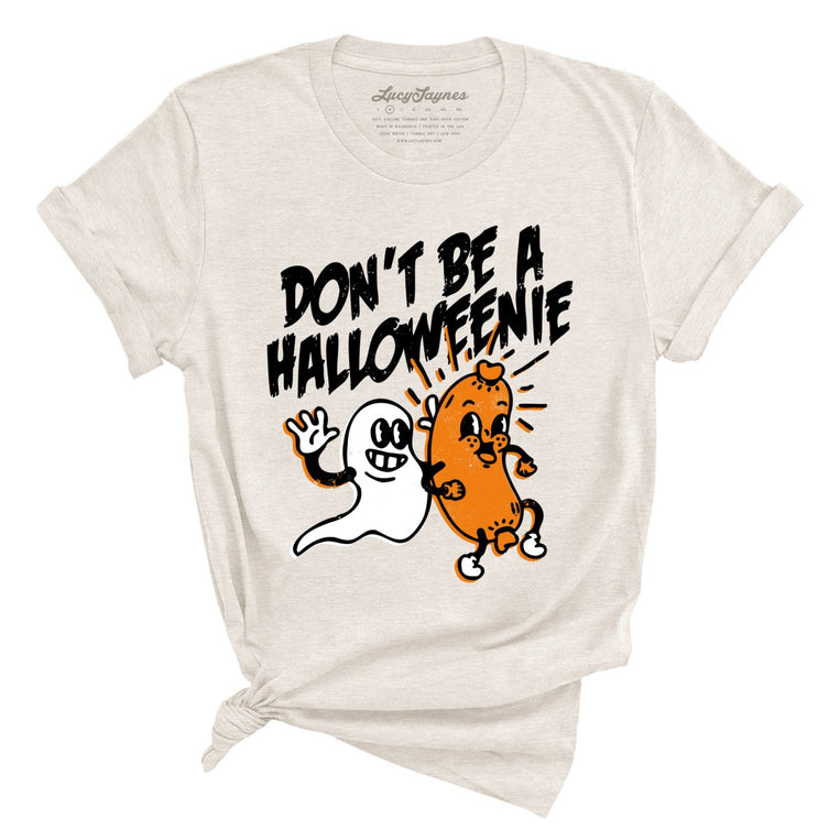 Halloweenie Graphic Tee - Heather Dust