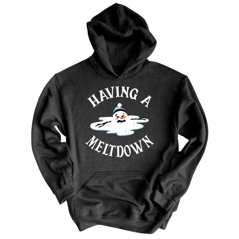 Having A Meltdown Graphic Hoodie - Charcoal Heather