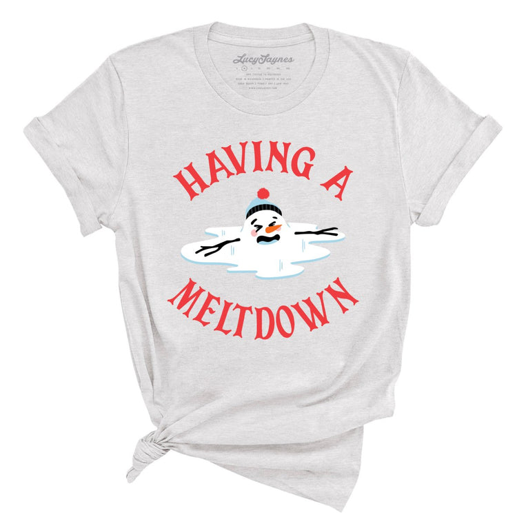 Having A Meltdown Graphic Tee - Ash