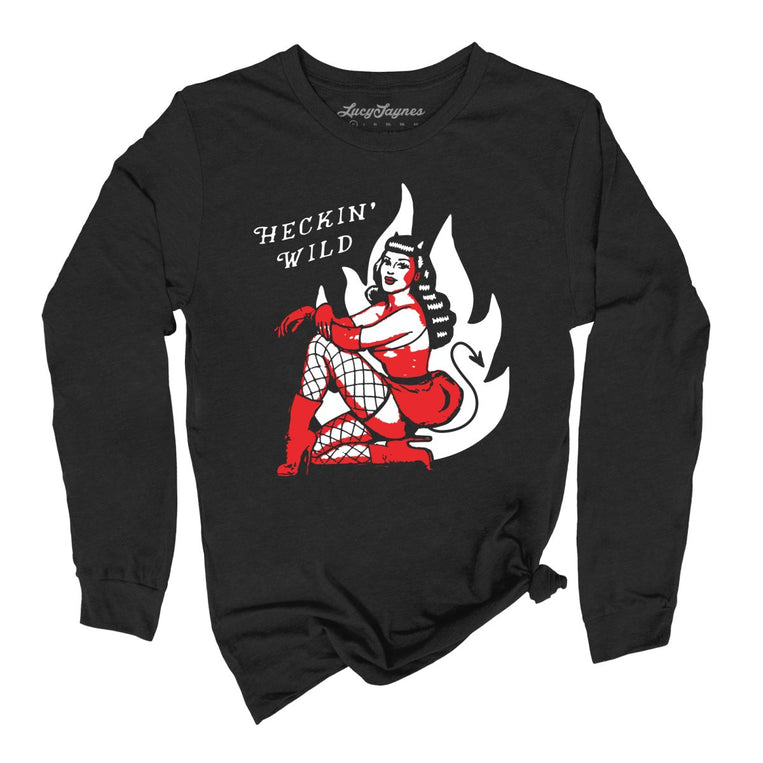 Heckin Wild Graphic Long Sleeve Tee