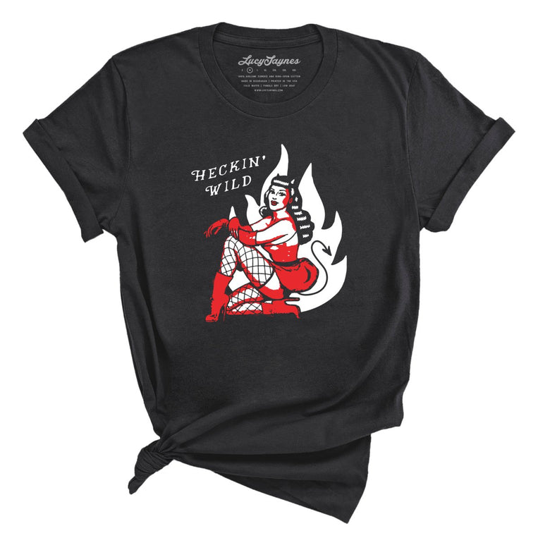 Heckin Wild Graphic Tee - Dark Grey