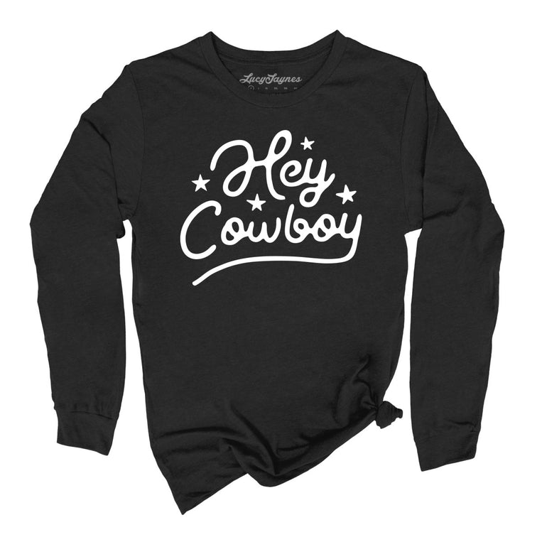 Hey Cowboy Graphic Long Sleeve Tee