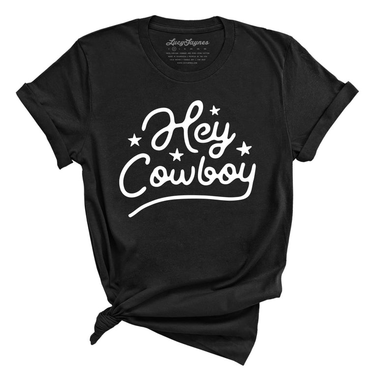Hey Cowboy Graphic Tee - Black