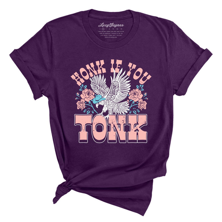 Honk if You Tonk Graphic Tee - Team Purple