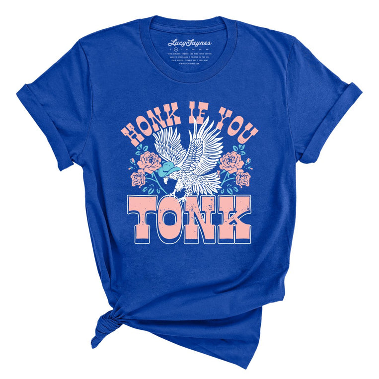Honk if You Tonk Graphic Tee - True Royal