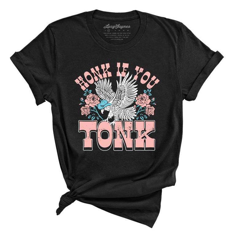 Honk if You Tonk Graphic Tee - Black