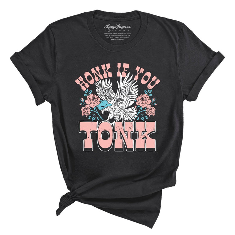 Honk if You Tonk Graphic Tee - Dark Grey