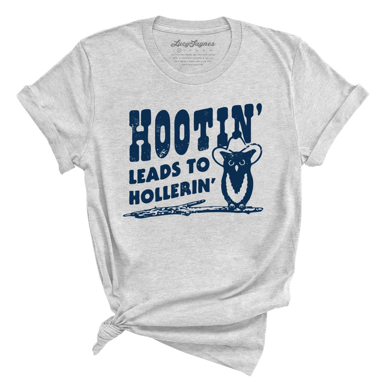 Hootin' Leads to Hollerin' Graphic Tee - Athletic Heather