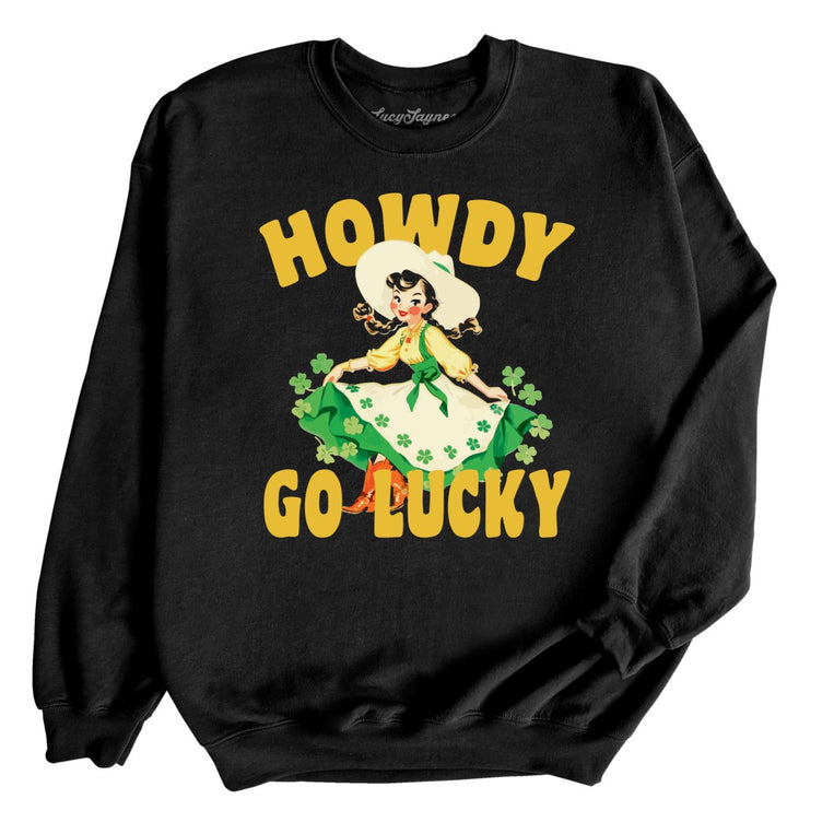 Howdy Go Lucky Graphic Sweatshirt - Black