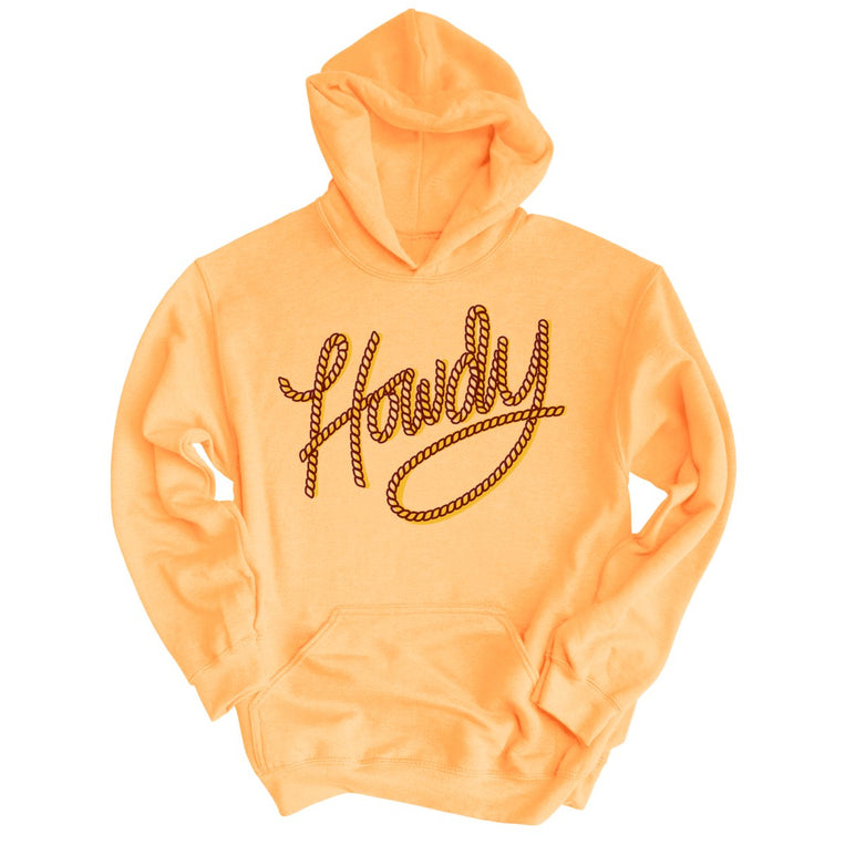 Howdy Rope Graphic Hoodie - Peach