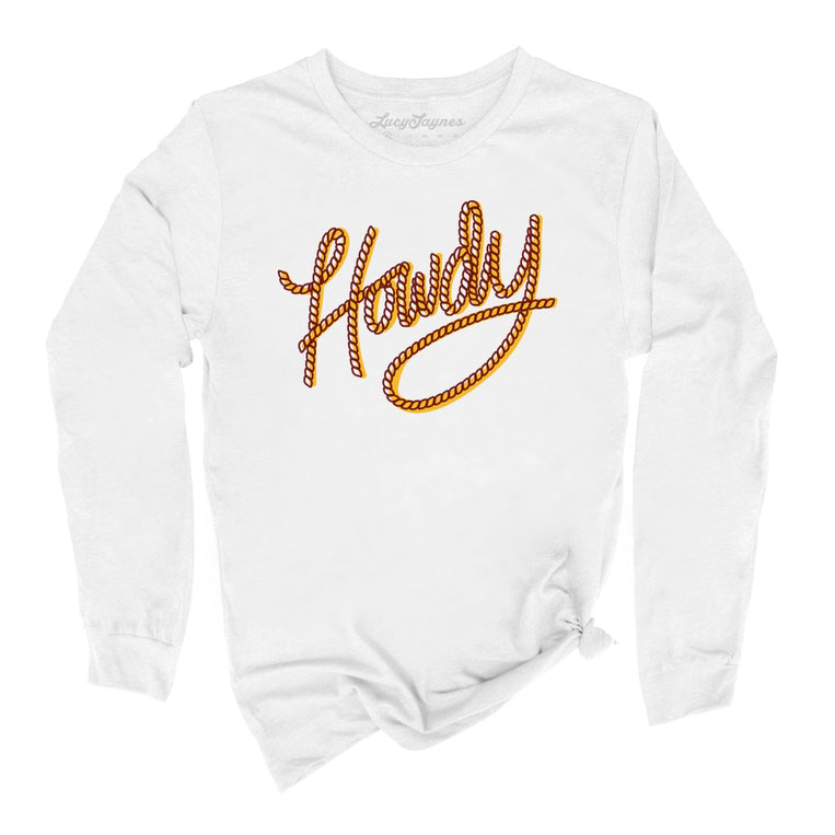 Howdy Rope Graphic Long Sleeve Tee