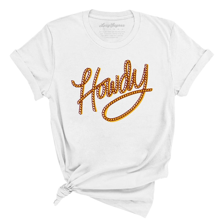 Howdy Rope Graphic Tee - White