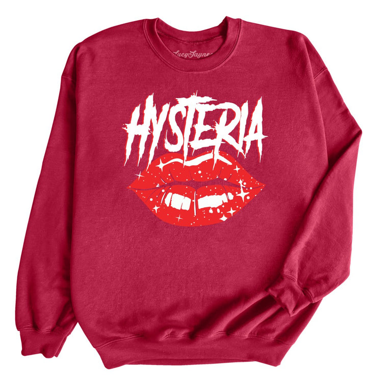 Hysteria Graphic Sweatshirt - Cardinal Red