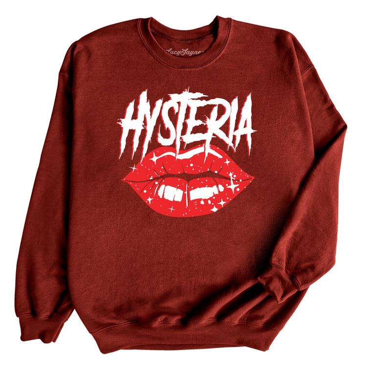Hysteria Graphic Sweatshirt - Garnet