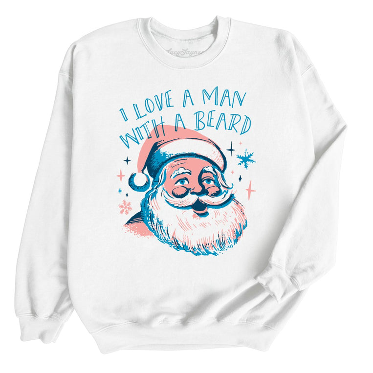 I Love a Man With a Beard Graphic Sweatshirt