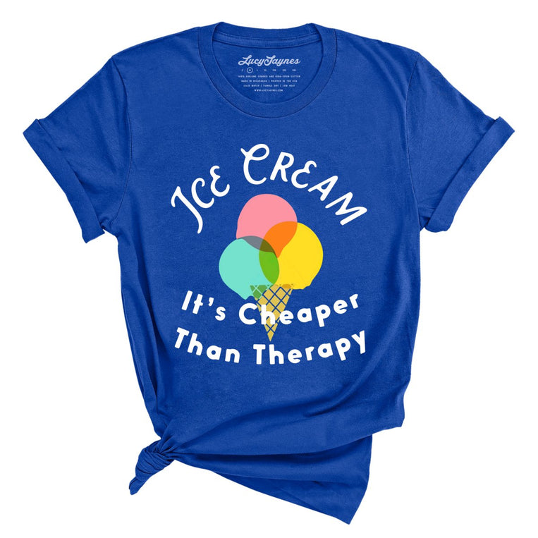 Ice Cream Cheaper Than Therapy Graphic Tee