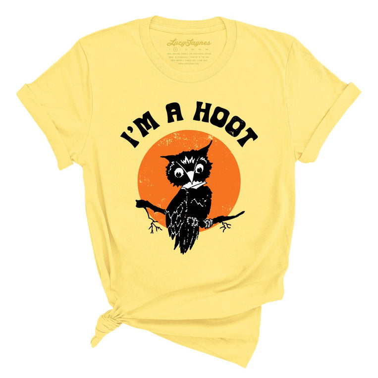 I'm a Hoot Graphic Tee - Yellow