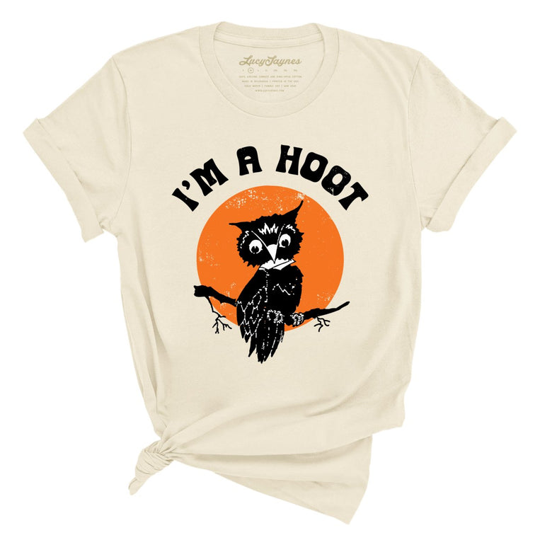 I'm a Hoot Graphic Tee - Soft Cream