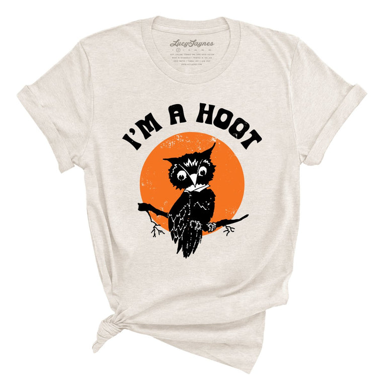 I'm a Hoot Graphic Tee - Heather Dust